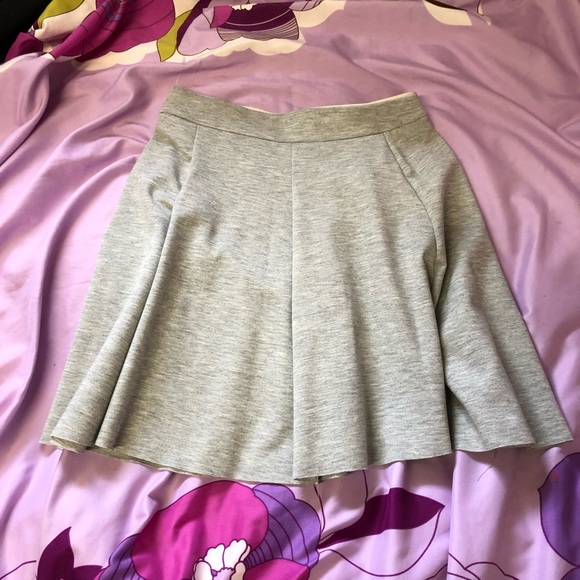 Grey jersey circle skirt - Picture 2 of 3